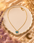 Blue Butterfly Necklace