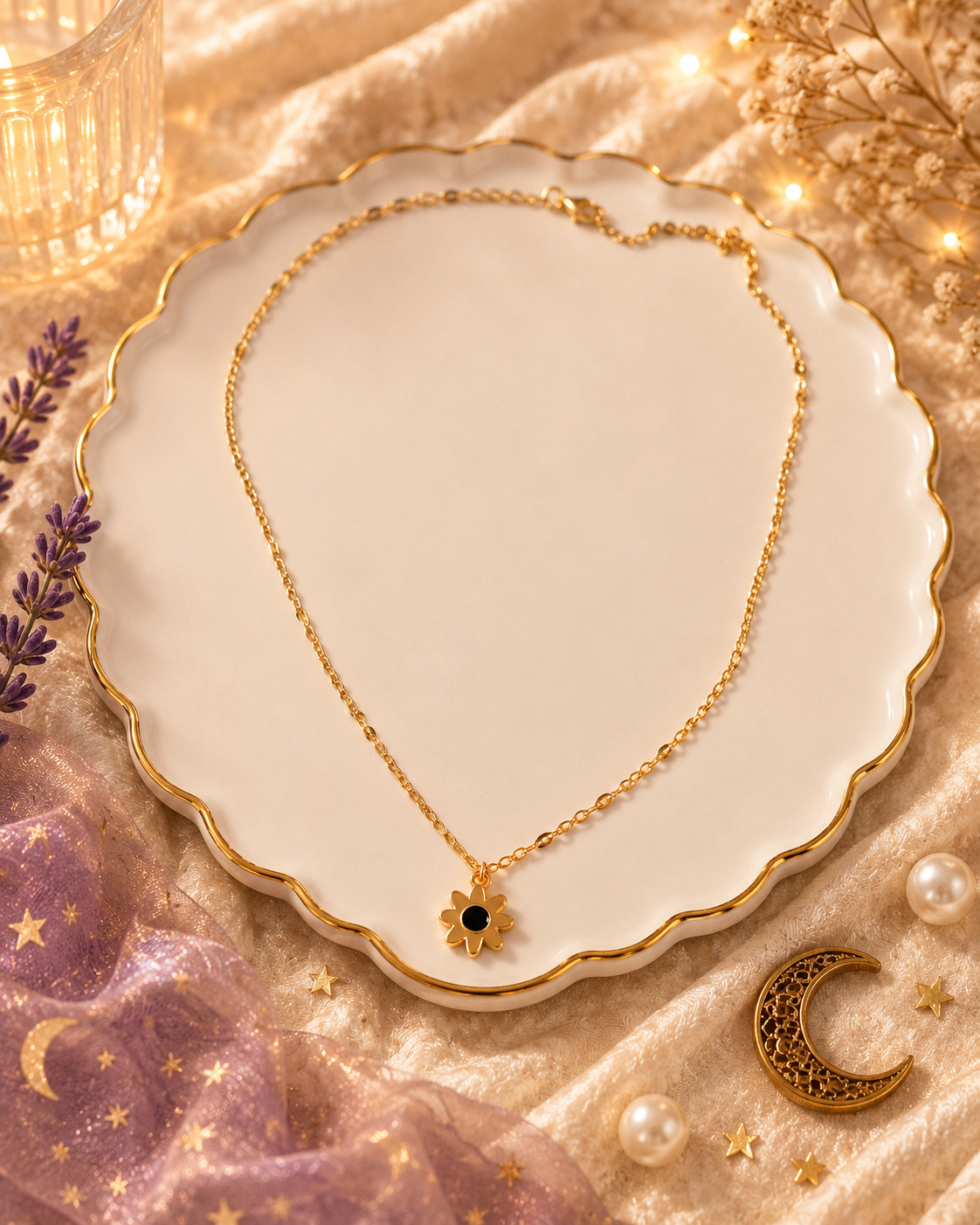 Flower Pendant Necklace